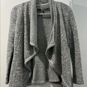 BNCI by Blanc Noir Gray Knit Cardigan